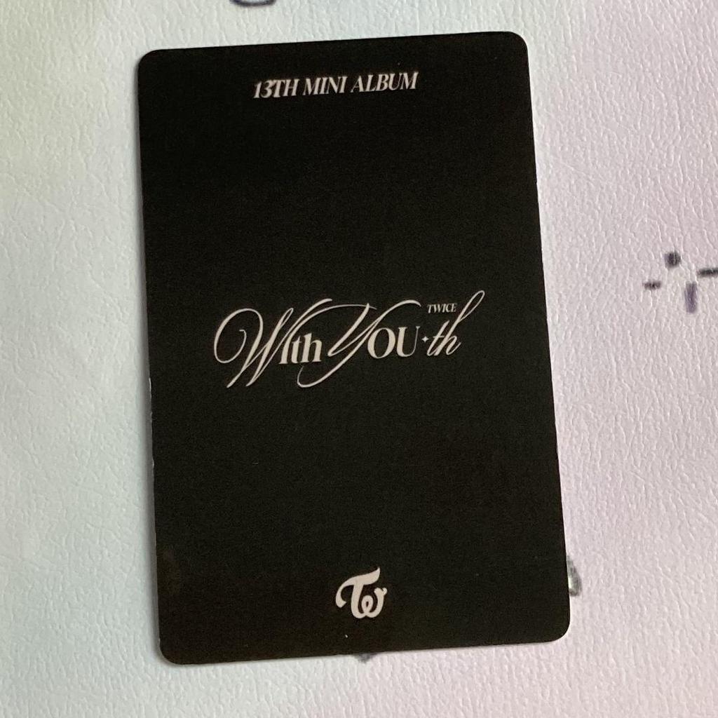 [USED] TWICE Mina Korea With YOU-th Pre-Recording Sanok Trading Card