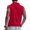 Summer Men's Hooded Zipper Tank Tops Casual Fitness Sports Vest Fashion Zipper Sleeveless Cardigan Tees Tops Male running Vest