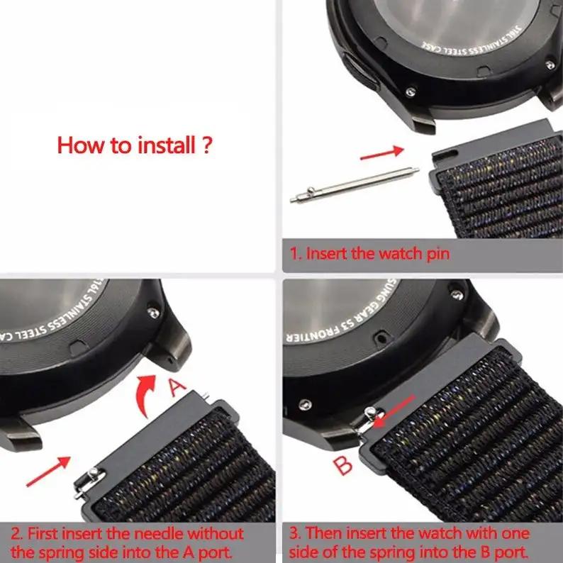 Metal Connector For Samsung Galaxy Watch 7/6/5/4 Classic 18mm 20mm 22mm Quick Release Stainless Steel Adapter for Huawei Watch5