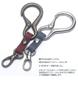 Tochigi Leather Carabiner with Mini Snap Hook SMK Keychain [highstyle] & Club-Type (Antique/Dark Brown)