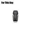 Zinc Alloy Leather Car Key Case Cover Bag With Keychain For Lincoln MKX MKZ MKC