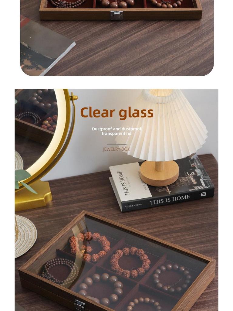 New Dustproof Jewelry Box with Lid for Bracelets & Jade Jewelry