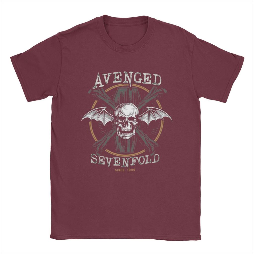 Tricouri Bărbați Avenged Sevenfold Awesome Tricouri din Bumbac Pur Mânecă Scurtă Tricou Gât Rotund Îmbrăcăminte Vară