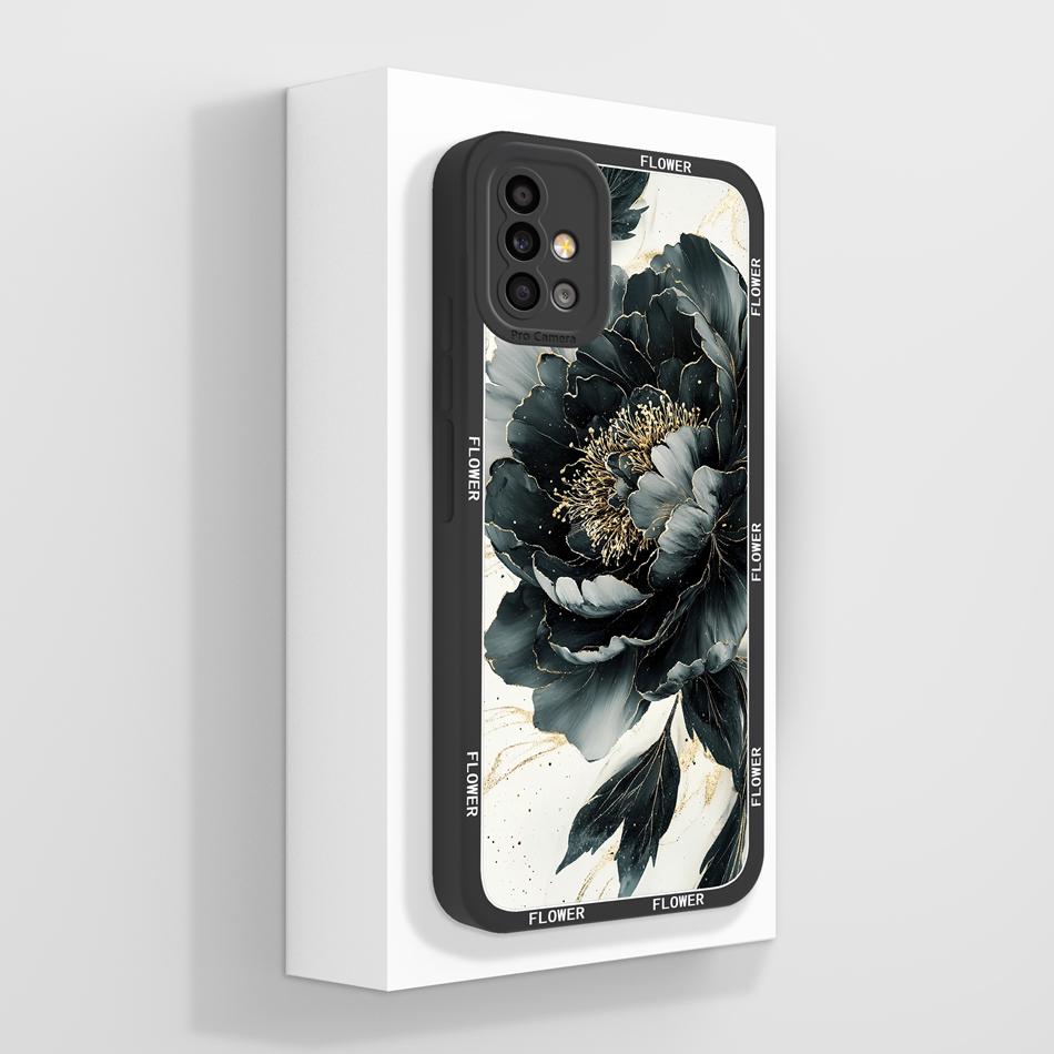

For Samsung Galaxy A51 A71 A31 Case Luxurious Flower Liquid Silicone Phone Cases For Samsung A 51 A 71 Soft Anti Drop Back Cover Samsung A51