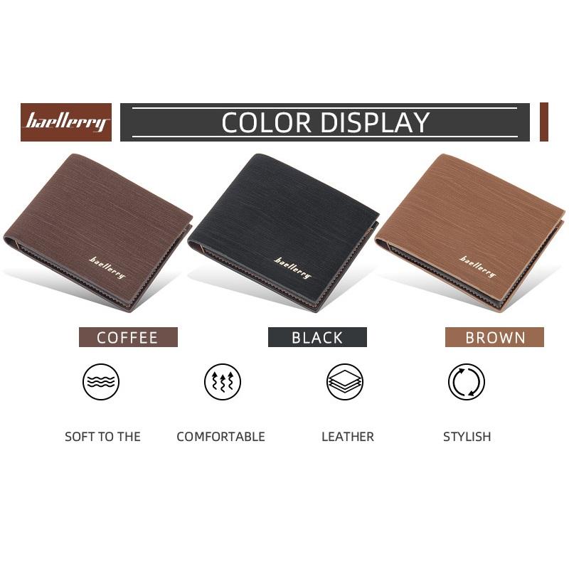 Baellerry Männer Kurze Brieftasche Vintage Leder Karte Halter Mode Geldbörse Business