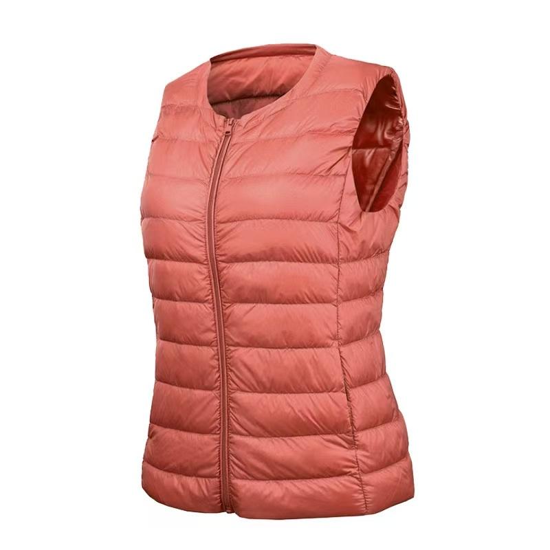 Women'S Winter Waistcoat Duck Ultralight Double-Side Wearing Sleeveless Warm Jacket 7Xl Vest Coat