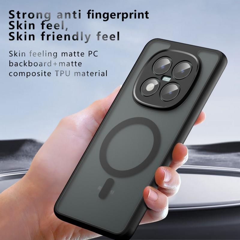 For Magsafe Magnetic Phone Case For Xiaomi Poco M8 Pro Shockproof Matte PC+TPU Wireless Charging Back Cover Fundas