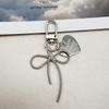 Colorful Heart Bow Keychain DIY Pendant for Bags