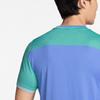 Nike T-shirt Uomo Manica Corta Girocollo Color Block Top Blu FD5320-494