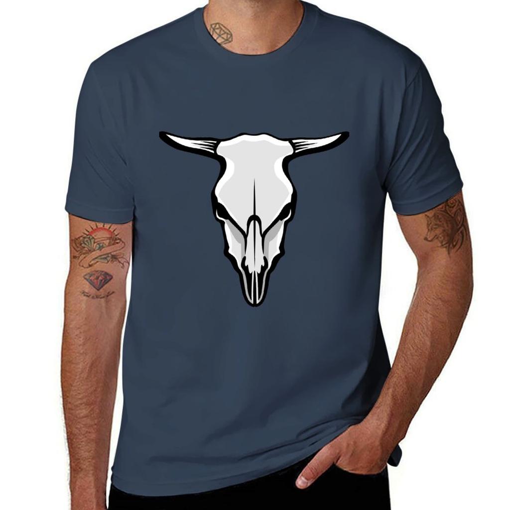 Cows Skull Tshirt Plus Size Solid Color Tshirt