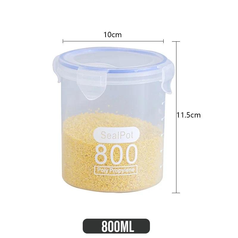 

Герметичный контейнер для солений/хранитель приправ, прозрачный кухонный органайзер для хранения пищевых зерен, пластиковые герметичные банки для кухни