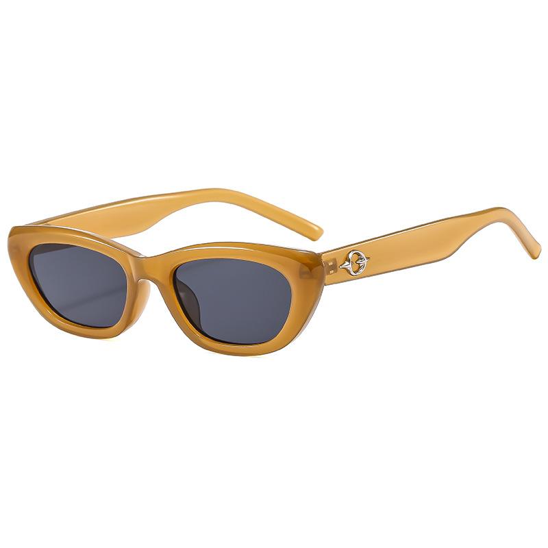 

JYL TS Square Oversized Sunglasses UV Protection Face Slimming For Women 3715 A-1141 cg червоний колір