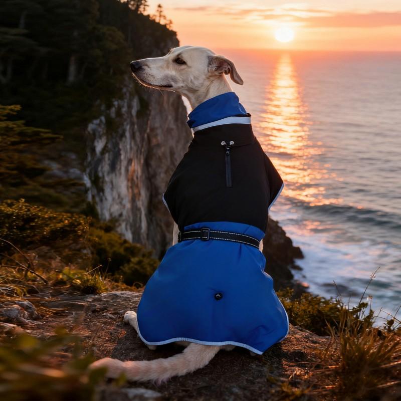 Warm Winter Dog Coat With High Neck Fleece Lining Reflective Stripes Waterproof Windproof Pet Outerwear Small To Extra