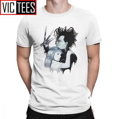 Unisex T-Shirt Edward Scissorhands Scissor Hands Beni Tut Ben Yapamam Vintage Saf Pamuk Tees T Shirt Kazak Yeni Varış