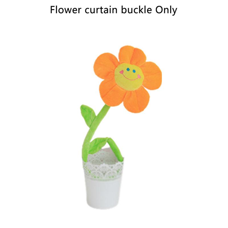 

Plush Sunflower Window Curtain Tieback Buckle Sponge Filling Decoration Home Orange,32cm/12.6 in