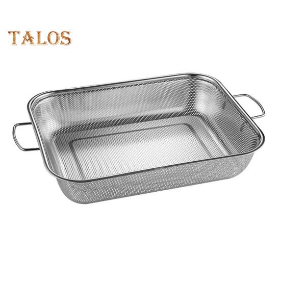 Drain Basket Pasta Strainer with Handle Large Capacity Rust-Resistant Dishwasher Safe Rice Noodle Filter Kitchen Colander