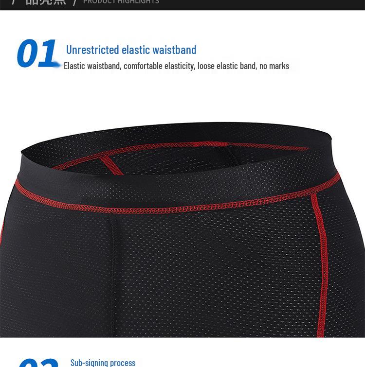 Breathable Mountain Bike Shorts with Sweat-Wicking and Padded Silicone Shock-Absorption