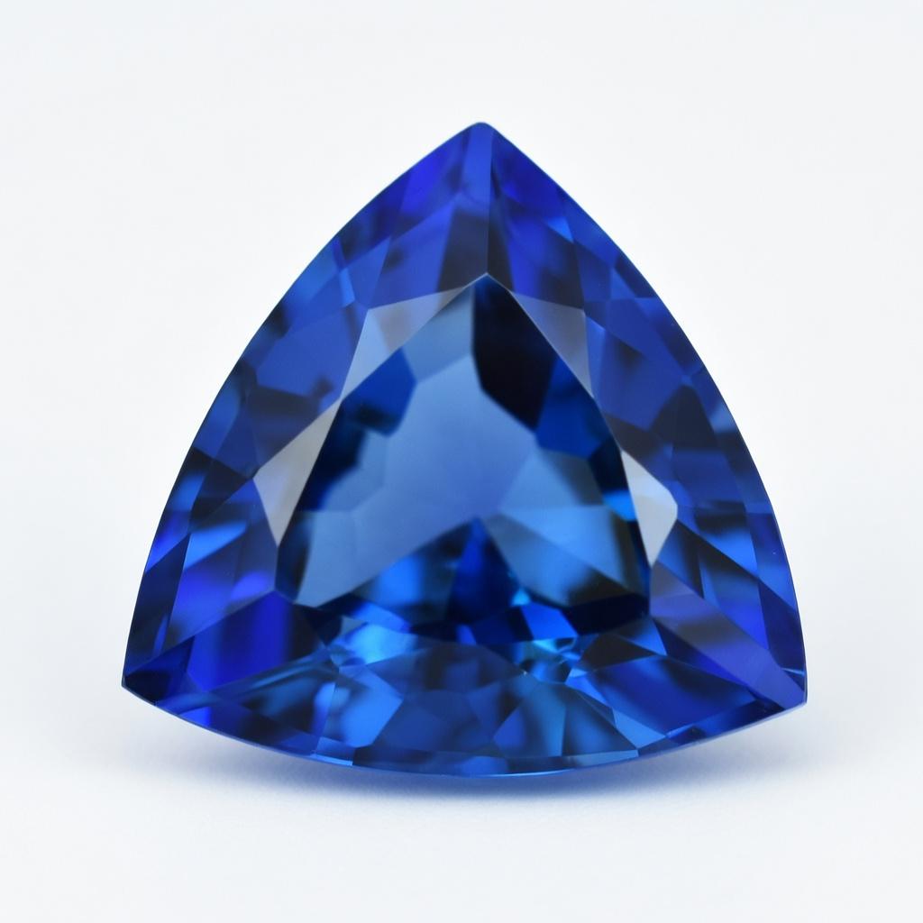 9 Ct Natural Flawless Ceylon Blue Loose Sapphire Trillion Cut Gemstone