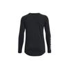 Under Armour FW22 Einfarbiges Logo-Print Rundhals Langarm-T-Shirt Damen Oberteile Schwarz 1374188-001