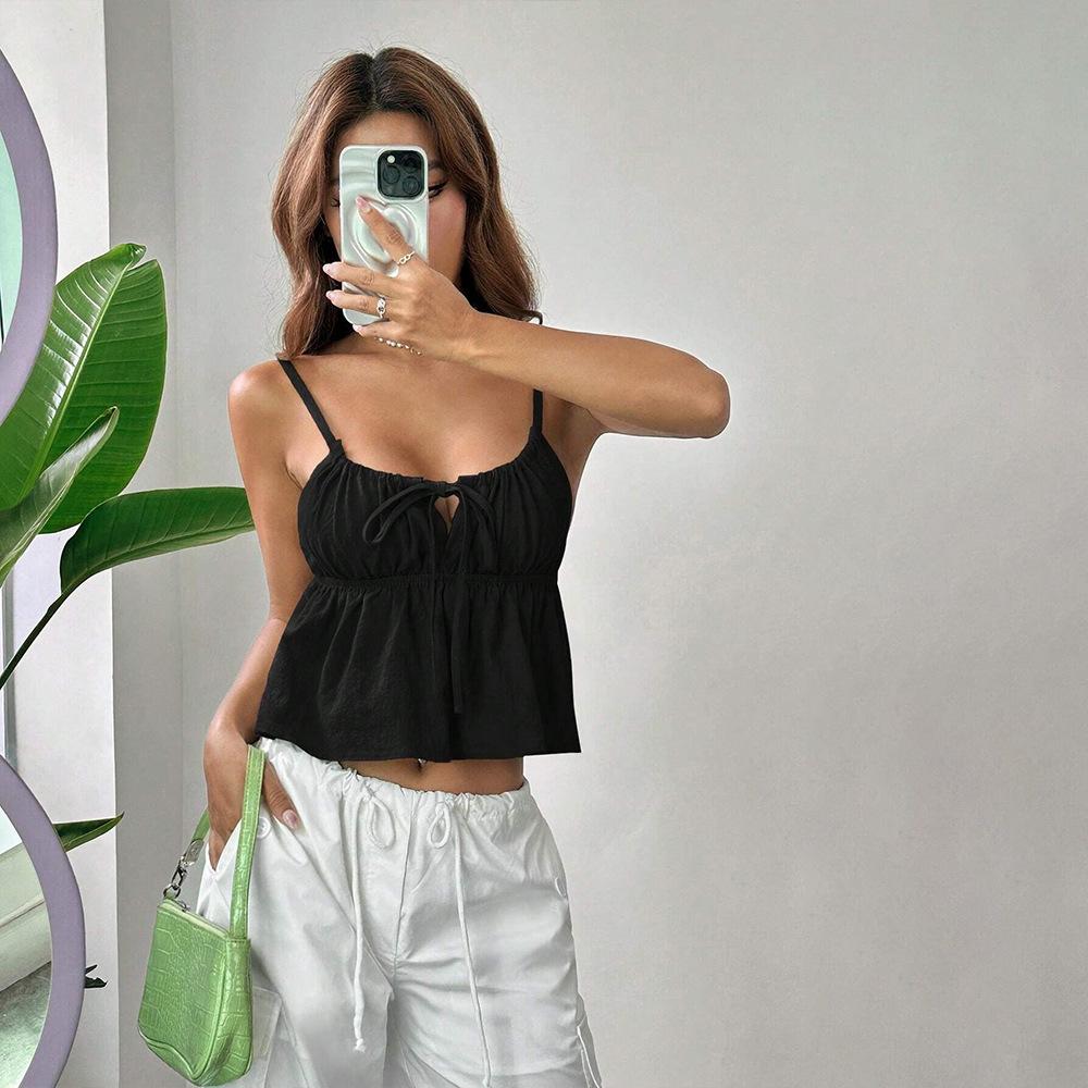 Sexyslim Short Vest Halter Topnew Sleeveless Outerwear Top