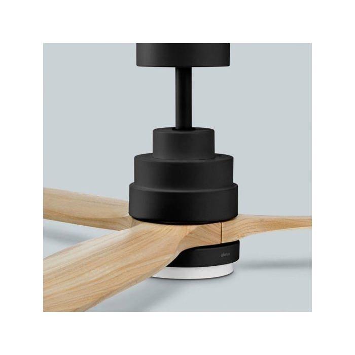 Ufesa Nepal Ceiling Fan with Light and Remote Control 132cm 40W Black/Wood