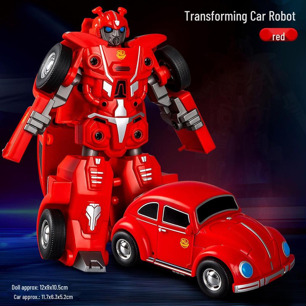 Kids' Transforming Military Tank and Airplane Robot Toy Set