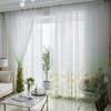 Sunflower Printing Tulle Window Curtain Spring Summer Drapes for Bedroom Living Room Resturant