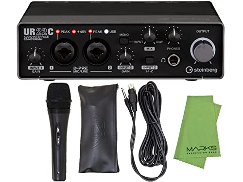 

microphone Steinberg USB USB compatible audio interface UR22C [Dynamic (dedicated pouch/cable included)] - 3.0 / Type-C чорний