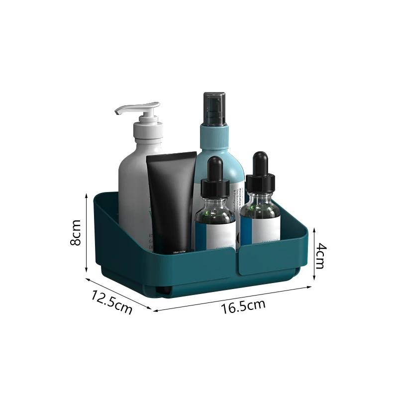 

Storage Rack Shelf Wall Spice Organizer For Cosmetics Bathroom Without Drilling Kitchen Convenience Shower Accessory Bathroom