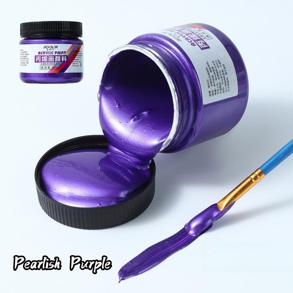 100ml Matte Acrylic Paint Bundle Premium Colors Non Crack Formula for Rock Painting Fabric Canvas Wood Crafts Waterproof Art Sup