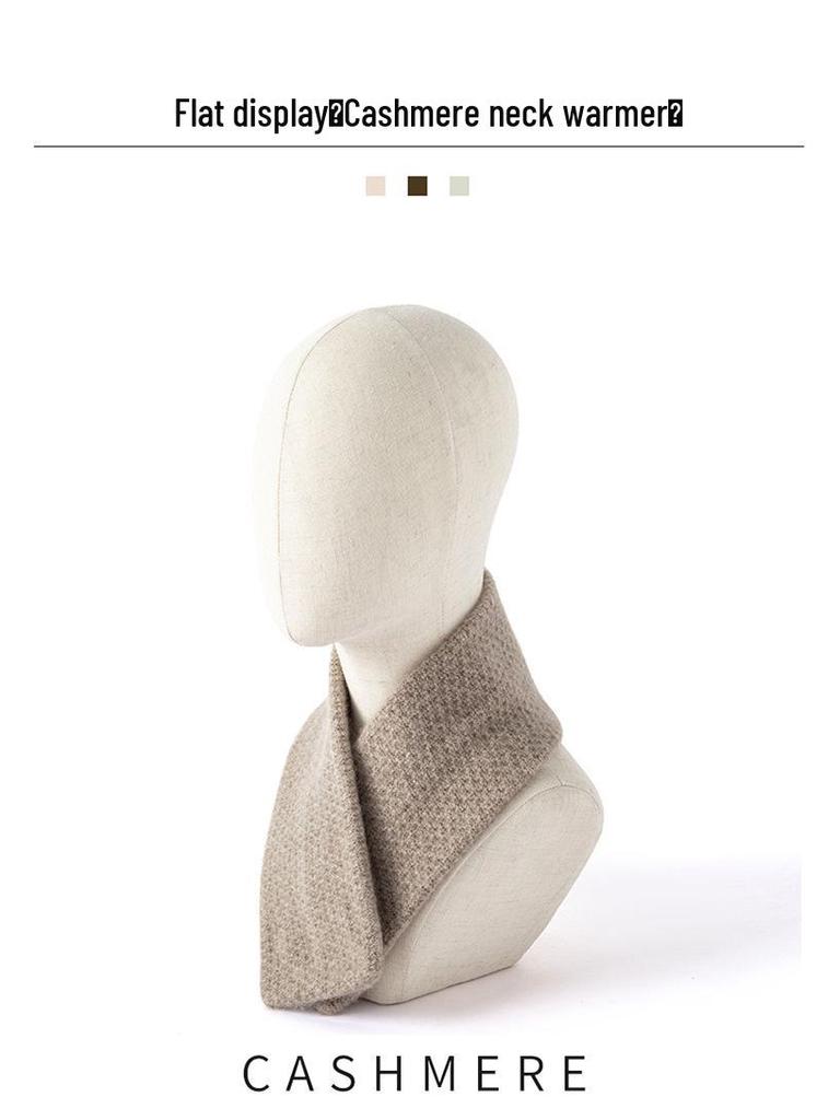 Unisex dicker zweilagiger Schal aus reiner Kaschmirwolle: Warmer Nacken- und Kapuzenprotektor für Herbst/Winter.