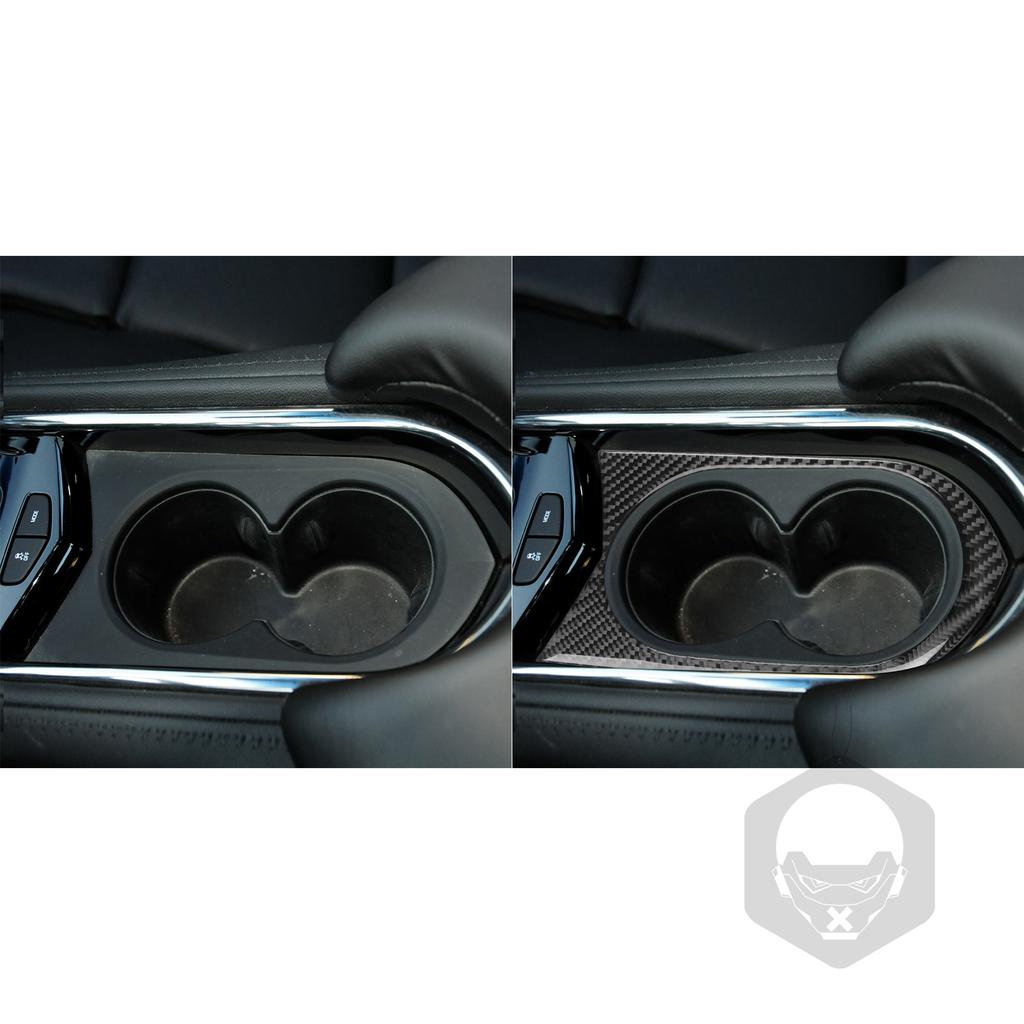 Für Cadillac ATS 2013- Limousine Zubehör Auto Carbon Fiber Innen Tasse Halter Panel Trim Aufkleber