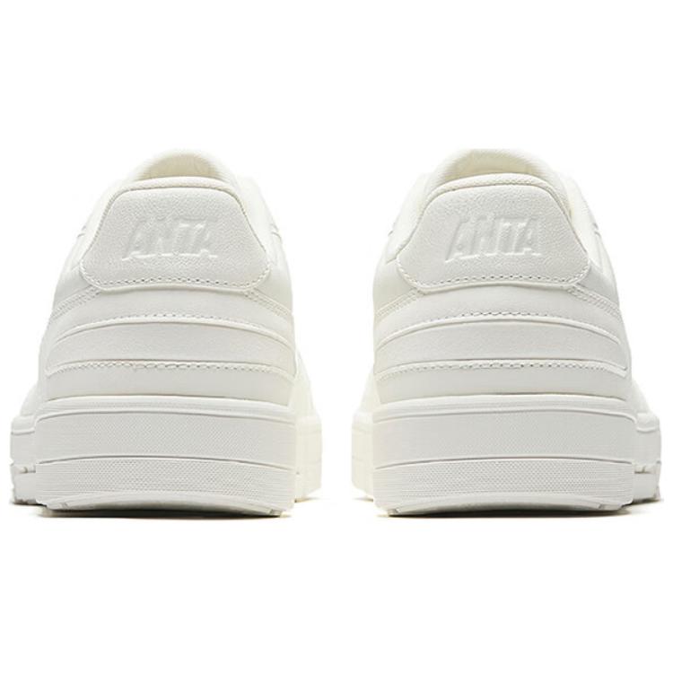 Anta Breathable Comfortable Trendy Slip-Resistant Low-Top Skate Shoes Men Sneakers White 112528018-1