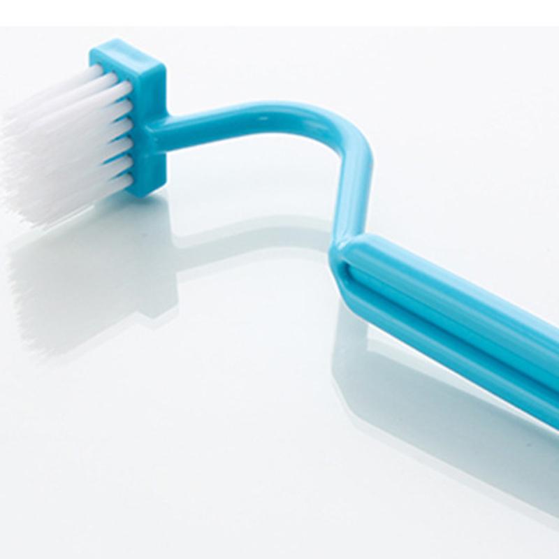 Cleaning Brush V-shaped S-shaped Inner Corner Brush Bent Handle Sanitary Brush