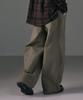 LXT Natural Washed Cotton Wide Straight Pants [Khaki]