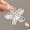 Women Hair Clip Colorful Flower Shape Back Head Hair Claw Horsetail Hair Decoration Hair Styling Tool