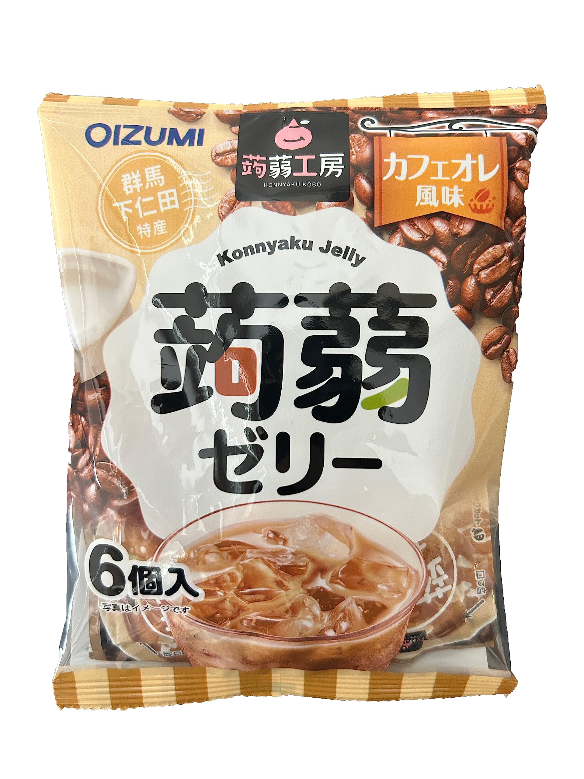 

Shimonita Bussan Konnyaku Kobo Konnyaku Jelly Cafe au Lait Flavor pieces x 8 (6 bags)