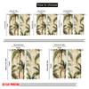 2pcs,2D Plane Printing Popular Curtains Palm Oasis Polyester Fabric (without Rod) Festive Perfect for Living Room, Bedroom,