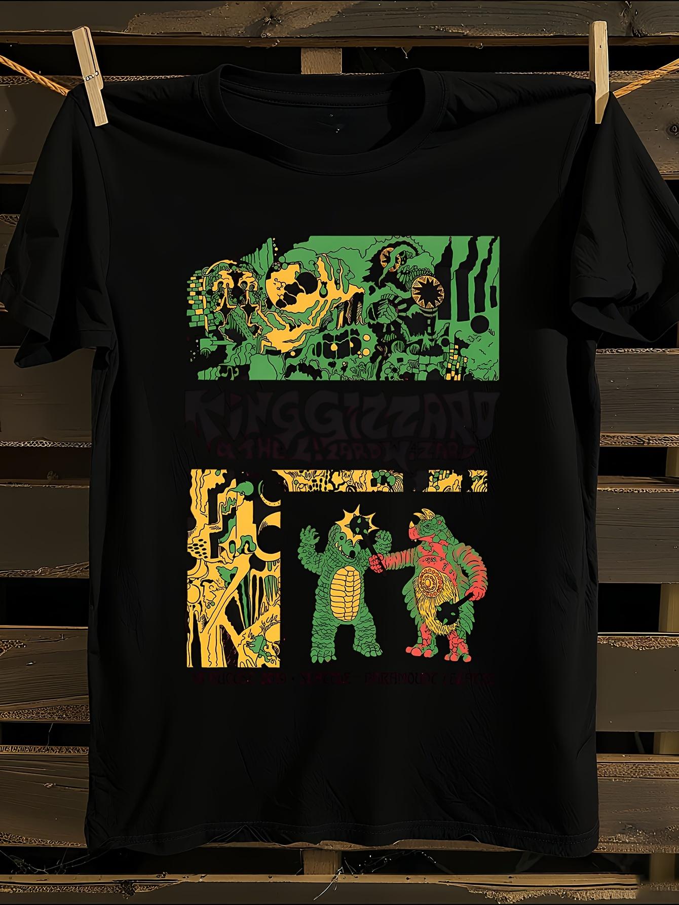 King Gizzard And The Lizard Wizard Psychedelic Graphic T-... S
