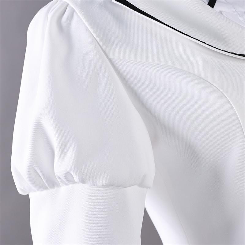 Rock Wa Lady No Tashinami Deshite Otoha Kurogane Cosplay Costume White Long Dress Halloween Suit