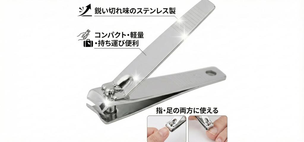 Nail Type for Fingers and Simple Ideal for and Emergency Unisex Clippers/Teeth Clippers, Dual-Use Feet, Lightweight, Compact, Portable, Design, Home,