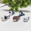 Hand Carved Wooden Bird Figurine Small Bird Statue for Home Desk Shelf Decor Housewarming Gifts for Bird Lovers