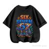Stumble Guys Six Seven Tech Robot Stijl Nummer 67 Print Kinder Geel Polyester T-shirt Mechanisch Spel Korte Mouw Casual Top