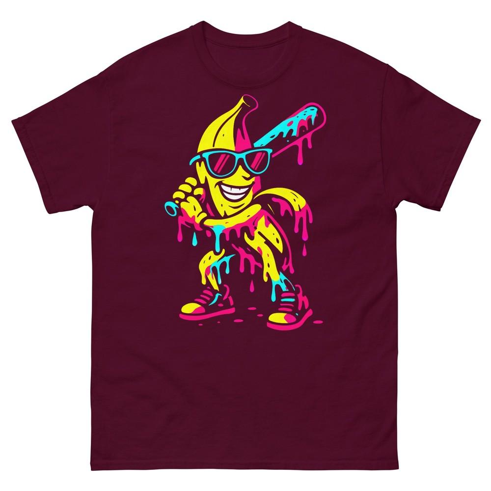 Banana Funny Baseball Drip Kids Youth Boys Girls TShirt S
