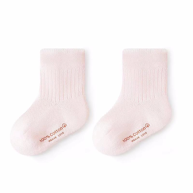 Summer Mesh Thin Baby Toddler Boy Girls Sock Cotton Casual Solid Children's Socks For Girls Boys Soft Breathable Kids Sock 0-5Y