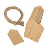 100x Blank Kraft Paper Flower Tags Wedding Party Favor Xmas Labels 20m Rope