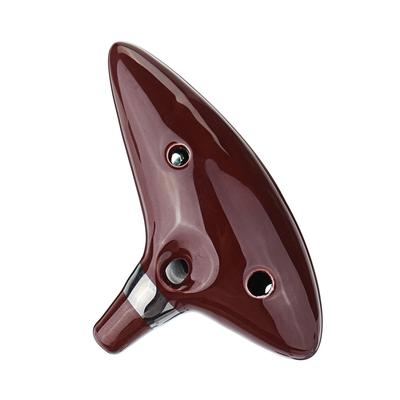12 Holes Alto C Zelda Ocarina Ceramic Vessel Flute Wind Musical Instrument with Musicbook Lanyard