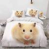 Hamster Soft Duvet Cover Family Pet Guinea Pig for Women Children Young Boys Lovely Mini Animals Comfortable Quilt Cover for Bedrom Rations Warm Soft