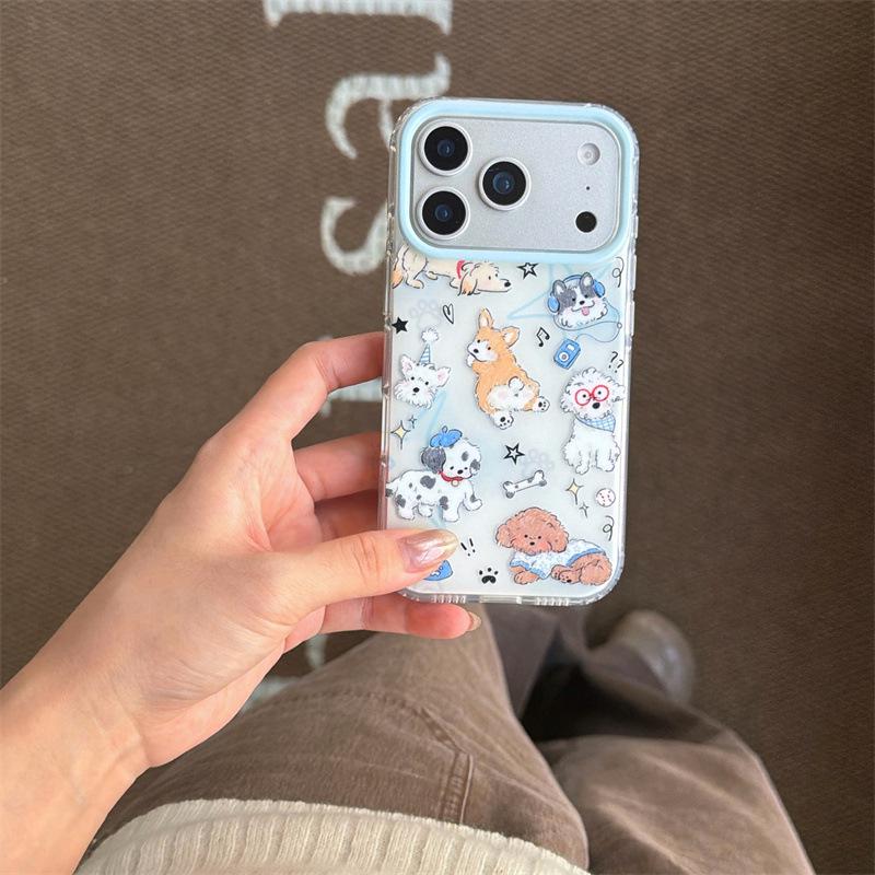 

Чехол iPhone 17/16 Pro Max/15/14 с рисунком «Звезды и щенок» для девочек 16