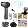 Electric Mason Jar Handheld Vacuum Sealer for Food Storage Wireless Vacuum Sealer Odorless Attachment Kit for Wide Mouth Jar/Sealed bag/Inflate Balls